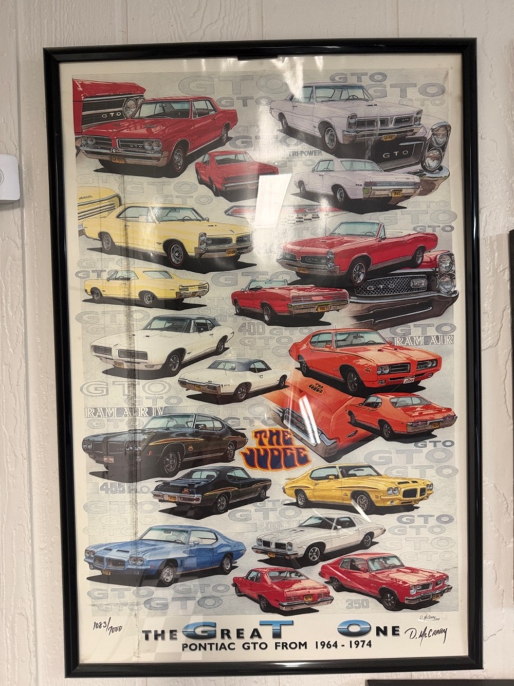 Pontiac GTO Poster Collage - Colorful Vintage Car Art